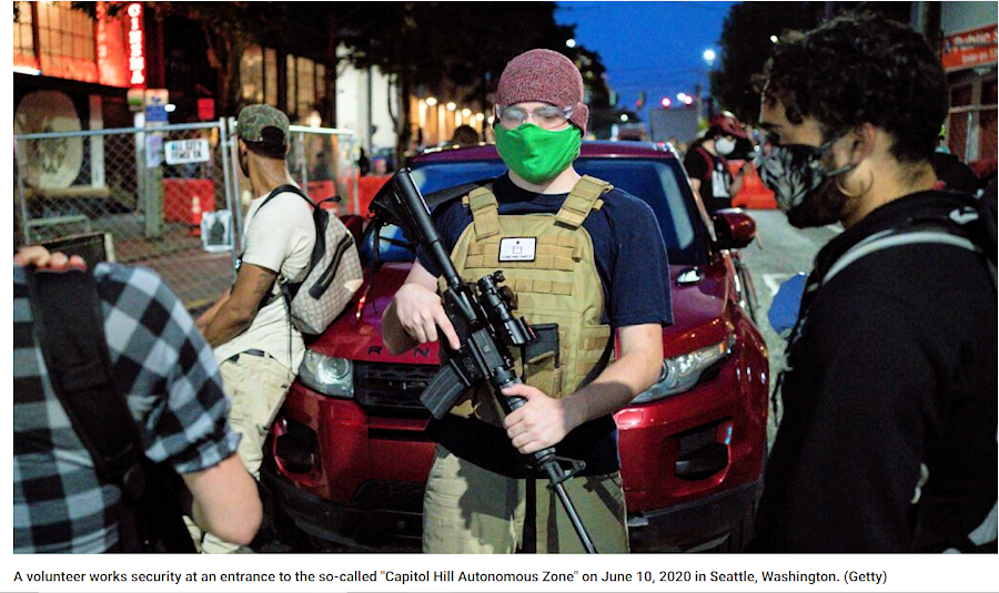 Armed Patrols in CHAZ by Getty
